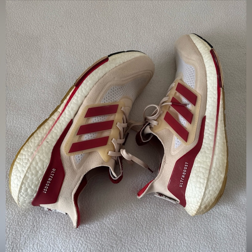 Adidas UltraBoost 21 'NCAA Pack Indiana' IU shoes size 12 - Picture 2 of 10